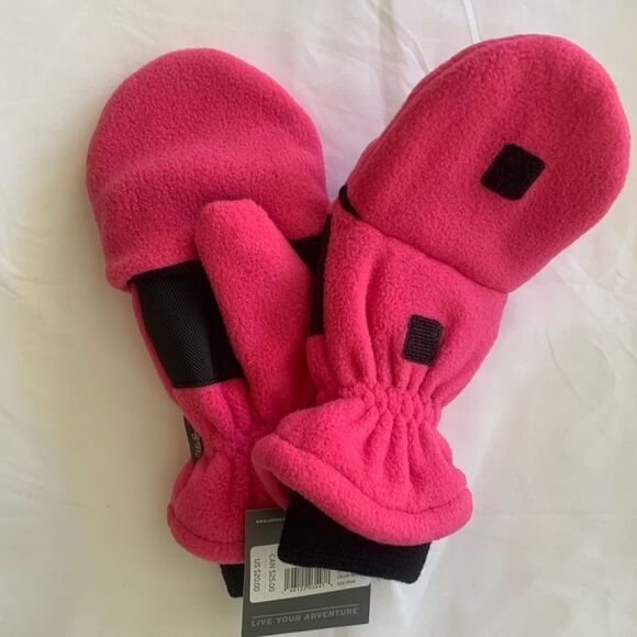 [Eddie Bauer] new! kids fleece convertible gloves - Picture 3 of 5